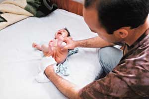 higiene do bebe 1 semana