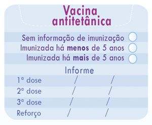 vacina antitetanica tres meses