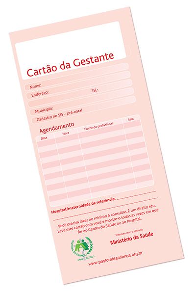 cartao da gestante