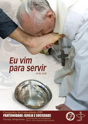 cartaz campanha da fraternidade 2015 eu vim para servir1