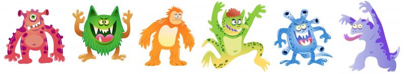 monstros medo de bicho papao