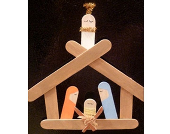 Presepio natalino com material reciclado