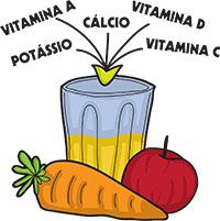 copo de suco tomates e cenoura