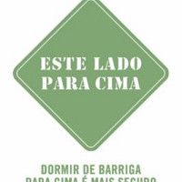 Bebê dormir de barriga para cima é mais seguro