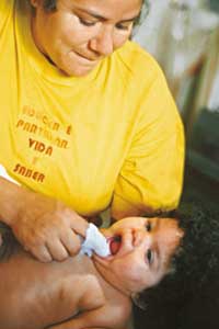 bebe de seis meses e a higiene bucal