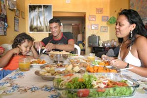 alimentacao domingo familia